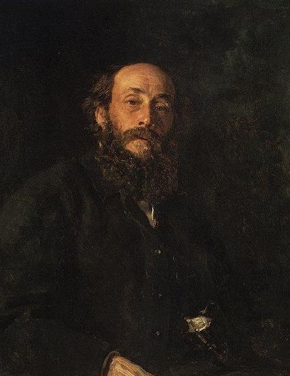 llya Yefimovich Repin Portrait of painter Nikolai Nikolayevich Ghe